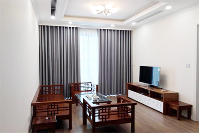 Brand new 2 bedroom apartment on high floor with modern furniture in Sunshine Riverside Tay Ho, Hanoi