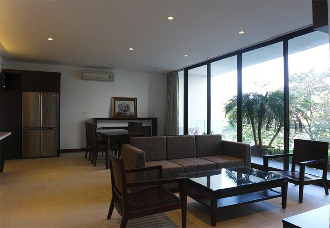 Modern apartment with 2 bedroom and big balcony for rent in Yen Phu village, Tay Ho