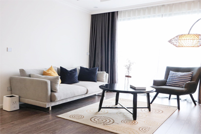 Modernly designed apartment with 3 bedrooms for rent in Sunshine Riverside, Ciputra Hanoi