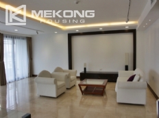 Serviced apartment with lake view and 3 bedrooms for rent in Tay Ho